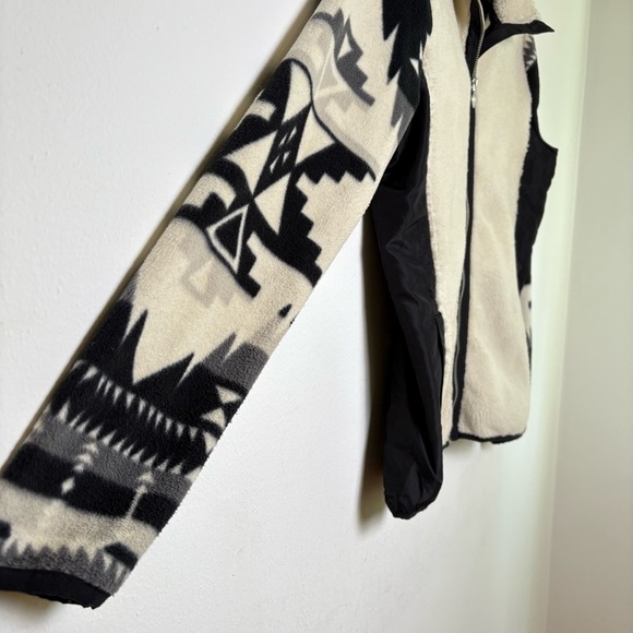 L-RL Lauren Active Ralph Lauren Aztec Southwestern Geometric Fleece Jacket M - Picture 9 of 13